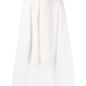 Elisabetta Franchi ベルテッド スカート ホワイト