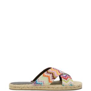 Missoni Brown Zigzag-Patterned Espadrilles
