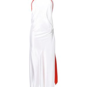 Mugler レザーパネル ドレス ホワイト