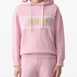 Joop! Pink Hoodie À Logo Brodé Et Motif Bleuet