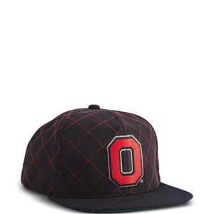 Mitchell & Ness Red Ncaa Ohio State Buckeyes Quilted Snapback Cap for men