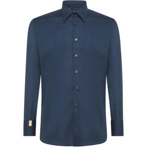 Billionaire Blue Chemise À Coupe Cintrée for men