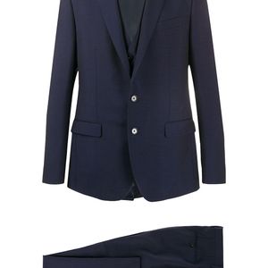 メンズ Dolce & Gabbana シングル ツーピーススーツ ブルー