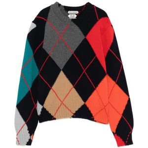 J.W. Anderson Black X Pringle Of Scotland Crew-Neck Sweater
