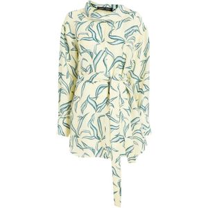 Proenza Schouler White Lalia Leaf-Print Mini Dress