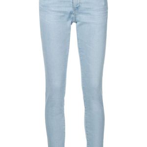 AG Jeans クロップド ローライズ ジーンズ ブルー