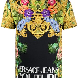 メンズ Versace Jeans ロゴ Tシャツ ブラック