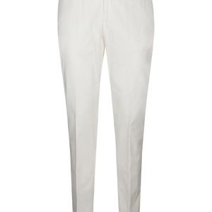 Germano 1952 White Button-Fastening Trousers for men