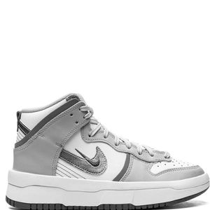Nike White Dunk High "Light Smoke" Sneakers