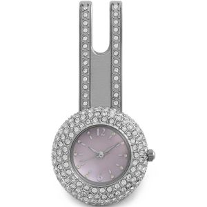 Dolce & Gabbana White Rhinestone-Embellished Brooch for men