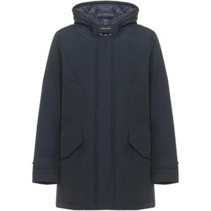 Woolrich Blue Ramar Padded Coat for men