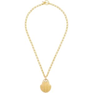 Oceanus Metallic Shell-Pendant Necklace