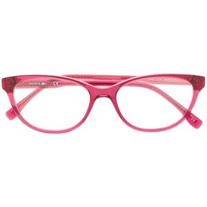Lacoste オーバル眼鏡フレーム ピンク