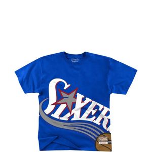 Mitchell & Ness Blue Nba Short-Sleeve T-Shirt for men