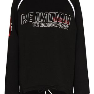 P.E Nation Racing Line ドローストリング パーカー ブラック