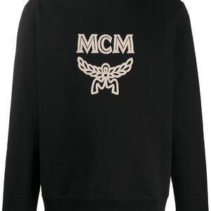 メンズ MCM ロゴ スウェットシャツ ブラック