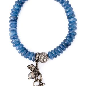 Bracelet de perles à ornements en or et diamants Loree Rodkin en coloris Bleu