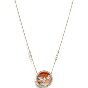 Jacquie Aiche White Thunderbird Diamond And Pearl Necklace