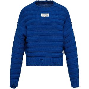 MM6 by Maison Margiela Blue Wool Jumper