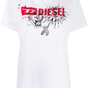 Camiseta con logo T-Daria DIESEL de color Blanco