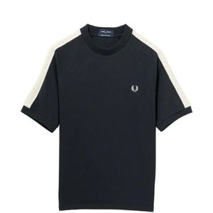 Fred Perry Blue Logo-Embroidered T-Shirt for men