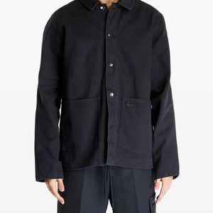 Nike Black Button-Fastening Patch-Pocket Jacket for men