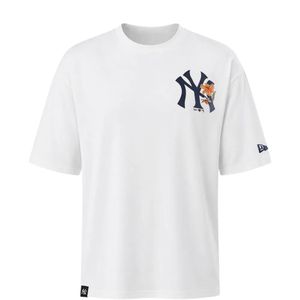 KTZ White Mlb Floral New York Yankees Logo-Print T-Shirt