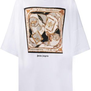 メンズ Palm Angels プリント Tシャツ ホワイト