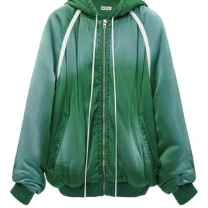 Loewe Green Zip-Up Track Jacket for men