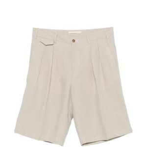 Briglia 1949 White Pleated-Detail Shorts for men
