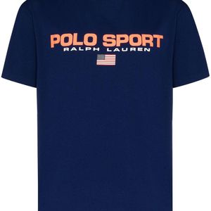 メンズ Polo Ralph Lauren ロゴ Tシャツ ブルー
