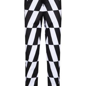 Valentino Garavani Black Optical Tapered Track Pants for men