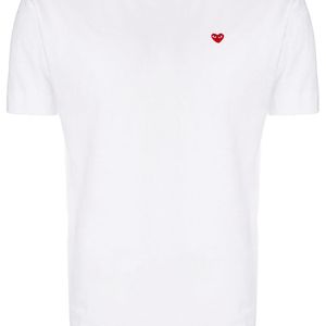 メンズ COMME DES GARÇONS PLAY ハートロゴ Tシャツ ホワイト