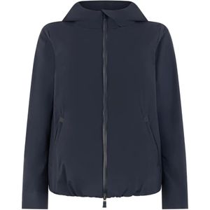 Herno Blue Hooded Jacket