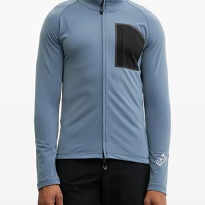 EA7 Blue Chemise Zippée À Poche Poitrine for men