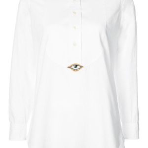 Figue White Evil Eye Tux Shirt