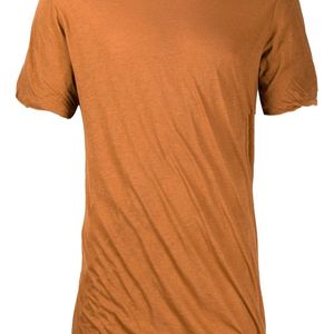 メンズ Rick Owens ドレープ Tシャツ オレンジ