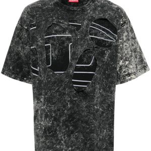 DIESEL Black T-Boxt Peeloval T-Shirt for men