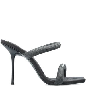 Alexander Wang White 105Mm Julie Webbing Sandals