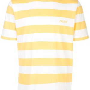 Palace Gestreiftes T-Shirt mit Logo in Gelb für Herren