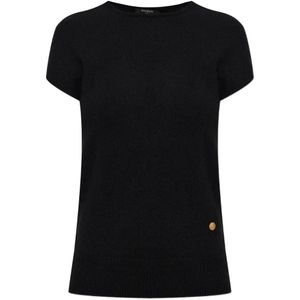 Balmain Black Lion-Head Plaque T-Shirt