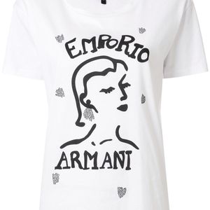 Emporio Armani プリント Tシャツ ホワイト