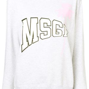 MSGM ロゴ スウェットシャツ グレー