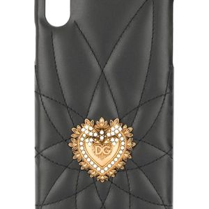 Dolce & Gabbana ドルチェ&ガッバーナ Sacred Heart Iphone Xs Max ケース ブラック