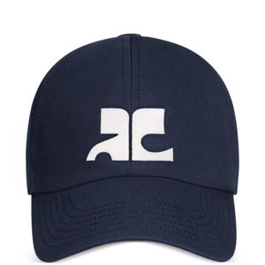 Courreges Blau Ac Baseballkappe Mit Logo-Patch