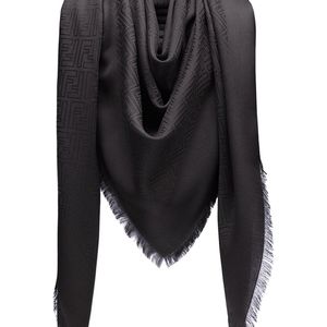 Fendi モノグラム スカーフ ブラック