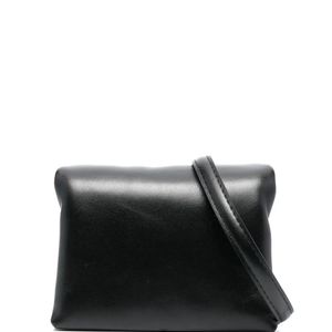 Marni Black Mini Prisma Leather Clutch Bag