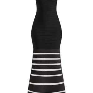 Hervé Léger Black Claudia Gown