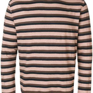 The Gigi Striped Knit Sweater in het Roze voor heren