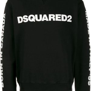 メンズ DSquared² ロゴ スウェットシャツ ブラック